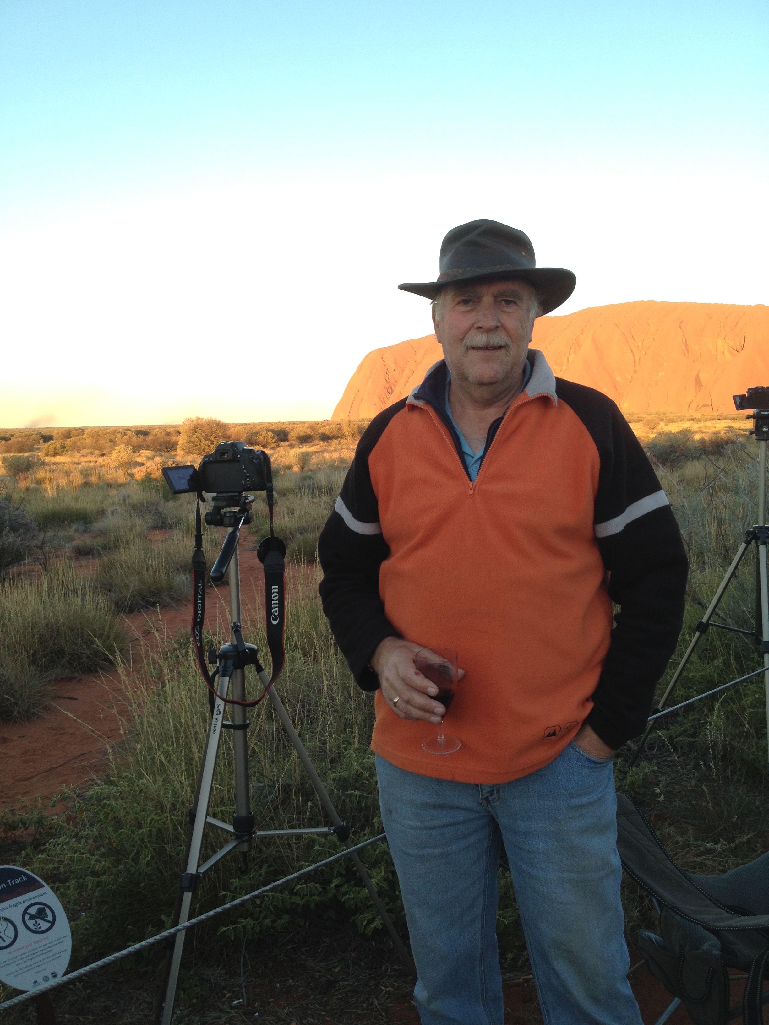 Brian Machin at Uluru Brian Machin at Uluru