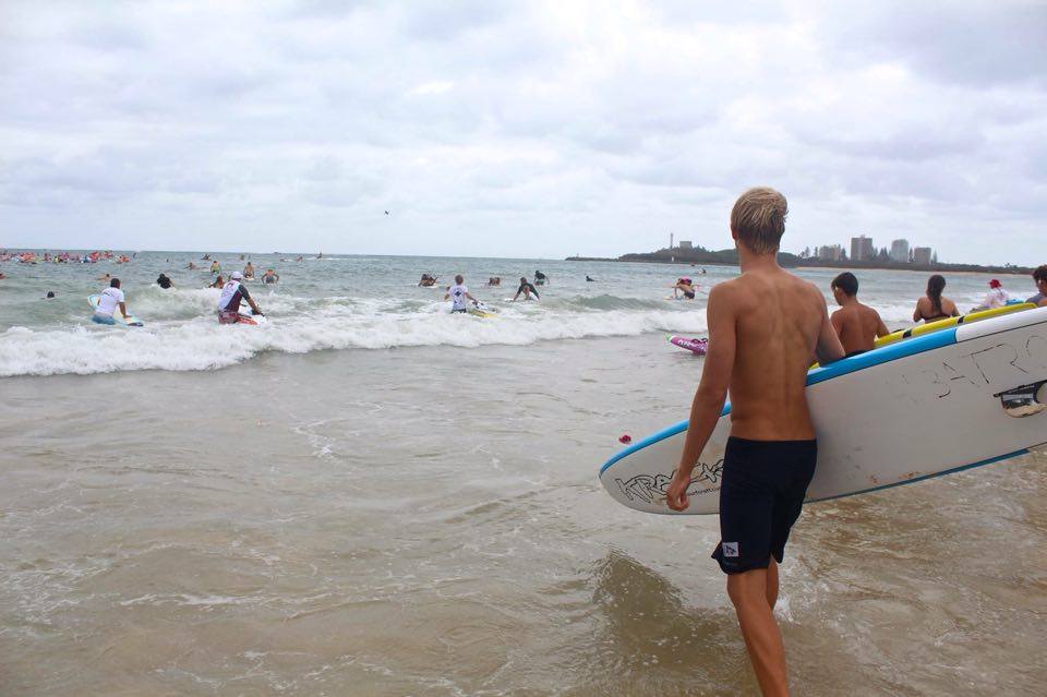Images from the weekend memorial paddle out for Cole Miller at Mooloolaba Surf Life Saving Club.