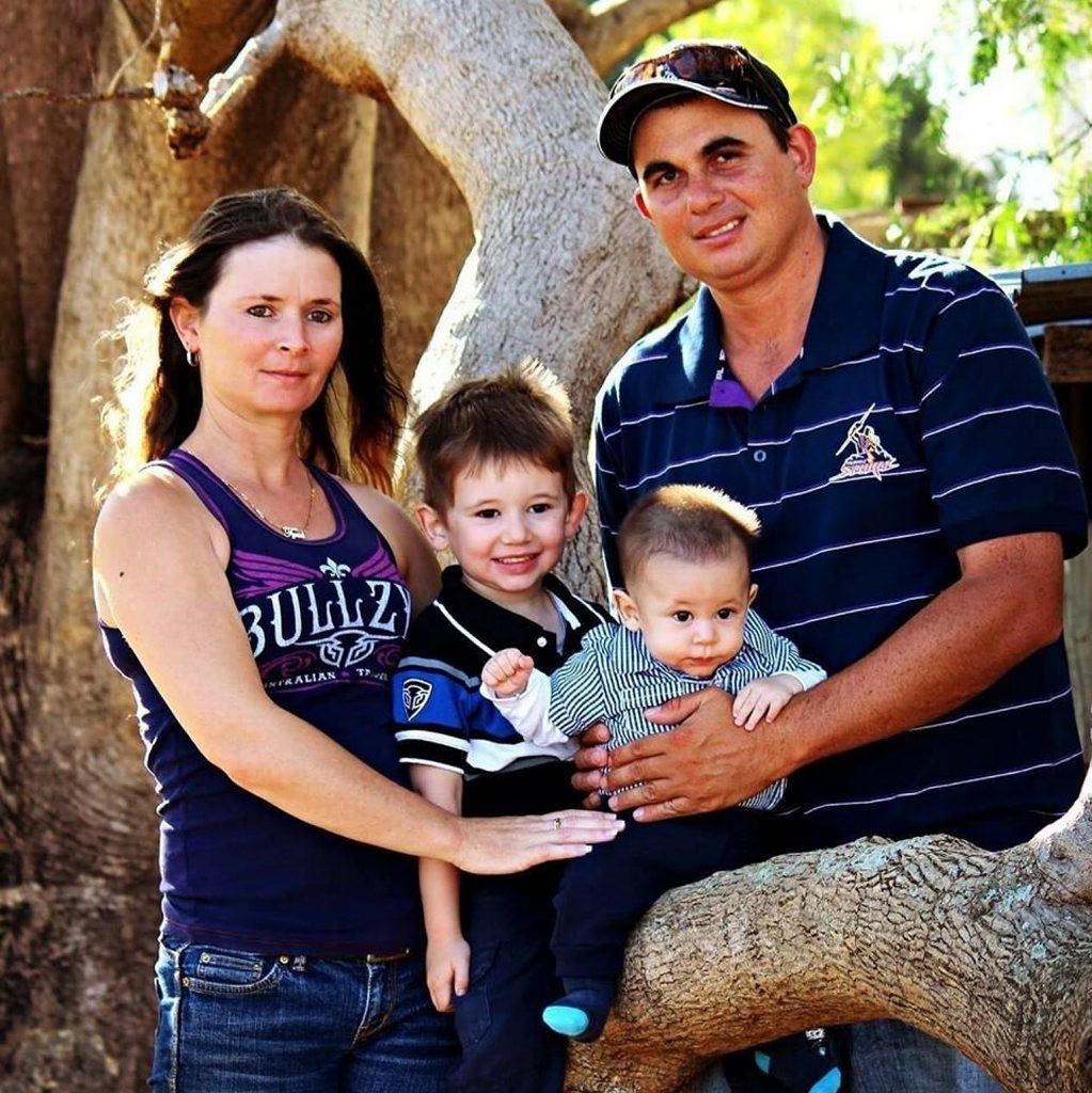 Matthew Veitheer (front right) died as a result of injuries received in a farming incident at Irongate Tuesday night. Vietheer family. Helen Hoffman, son, Matthew Veitheer and Troy Vietheer. Photo Contributed Matthew Veitheer (front right) died as a result of injuries received in a farming incident at Irongate Tuesday night. Vietheer family. Helen Hoffman, son, Matthew Veitheer and Troy Vietheer. Photo Contributed