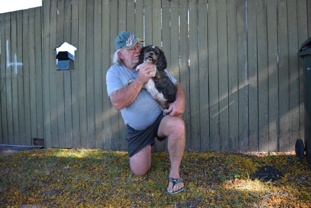 THEY SMELLED A RAT: Bill Betheras with The Dog. The pair have discovered an unusual number of dead rats around Bundy this month. THEY SMELLED A RAT: Bill Betheras with The Dog. The pair have discovered an unusual number of dead rats around Bundy this month.