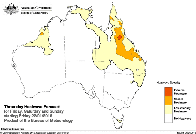 Three day heatwave map Three day heatwave map