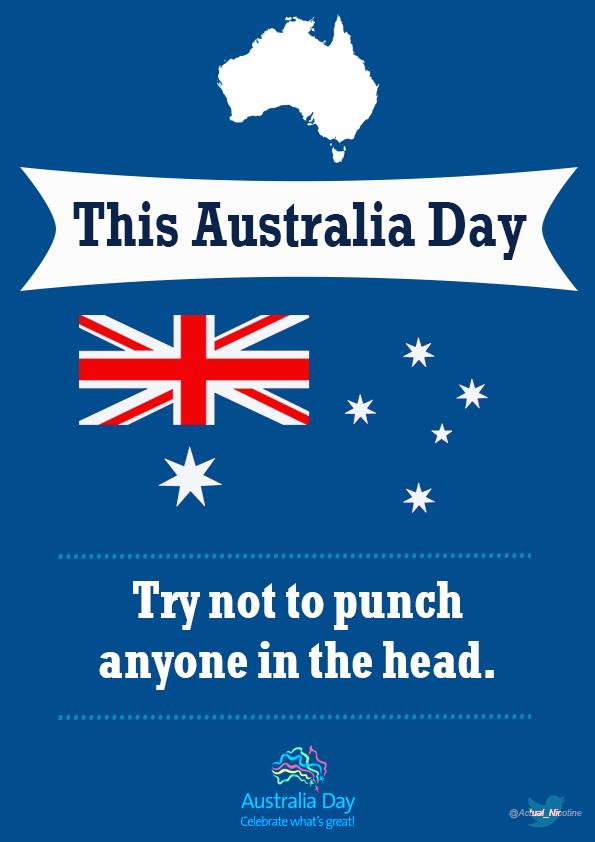 Let's try not to punch people in the head. Or anywhere else. Let's try not to punch people in the head. Or anywhere else.