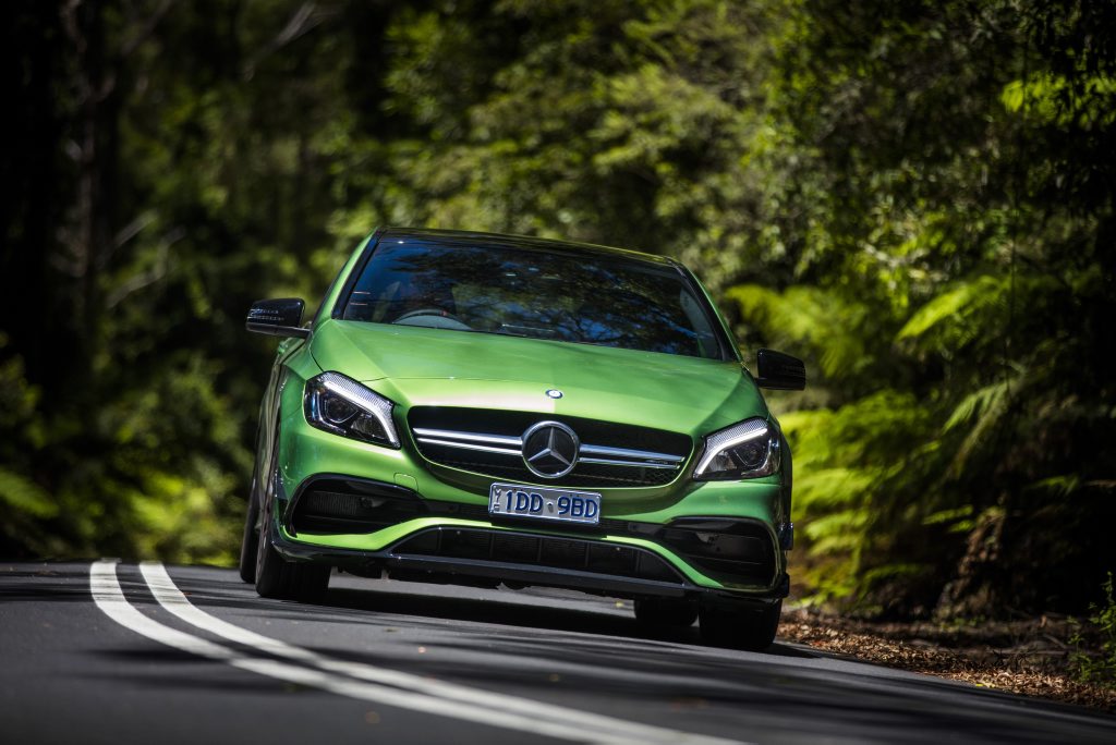 2016 Mercedes-AMG A 45. PHOTO: MARK BRAMLEY 2016 Mercedes-AMG A 45. PHOTO: MARK BRAMLEY