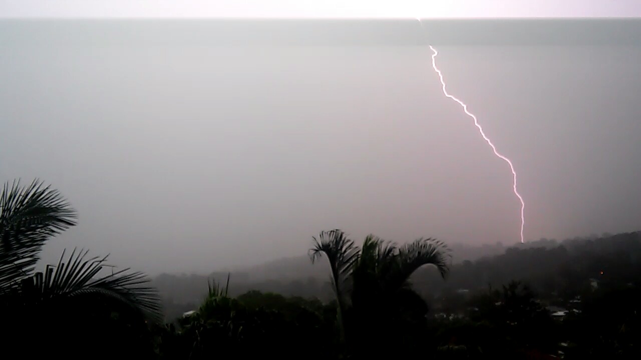 Terry Schembri captured this photo of the lightning at Buderim. Terry Schembri captured this photo of the lightning at Buderim.
