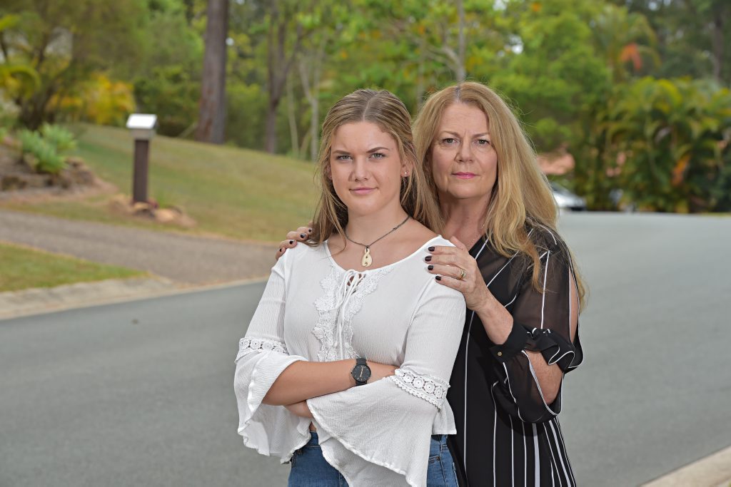 Donna Hannah and her daughter Kelsey want to get the road safety message out to school children and parents after Kelsey's accident. Donna Hannah and her daughter Kelsey want to get the road safety message out to school children and parents after Kelsey's accident.