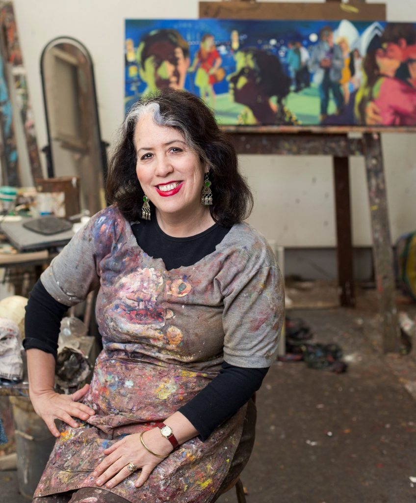 Artist Wendy Sharpe in her inner west studio. Artist Wendy Sharpe in her inner west studio.