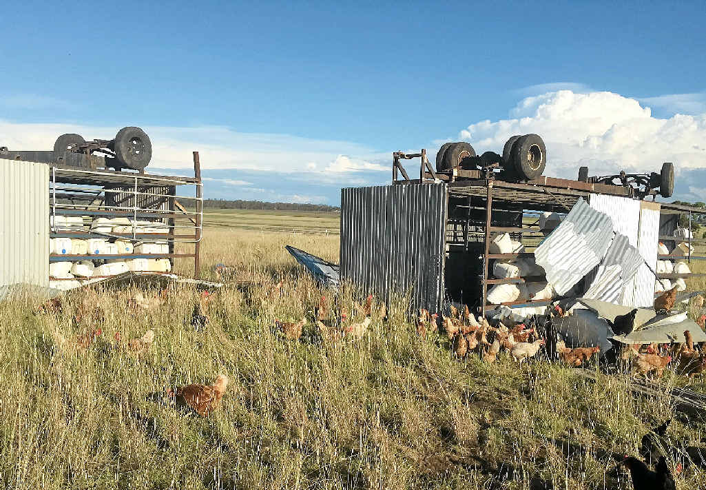 Toni Somes shared this picture of the aftermath of Friday’s storm.