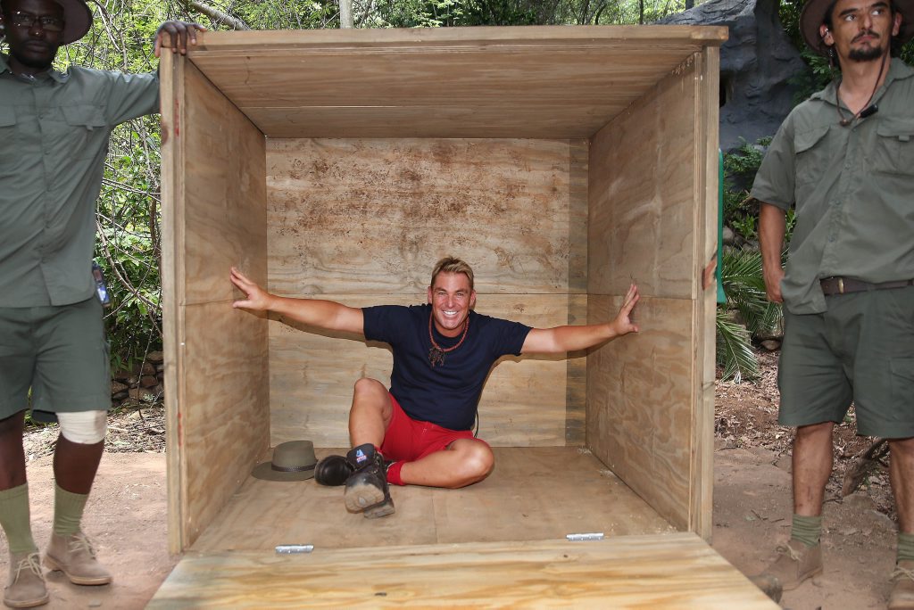 Shane Warne prepares to enter camp on the TV series I'm A Celebrity... Get Me Out of Here! Shane Warne prepares to enter camp on the TV series I'm A Celebrity... Get Me Out of Here!
