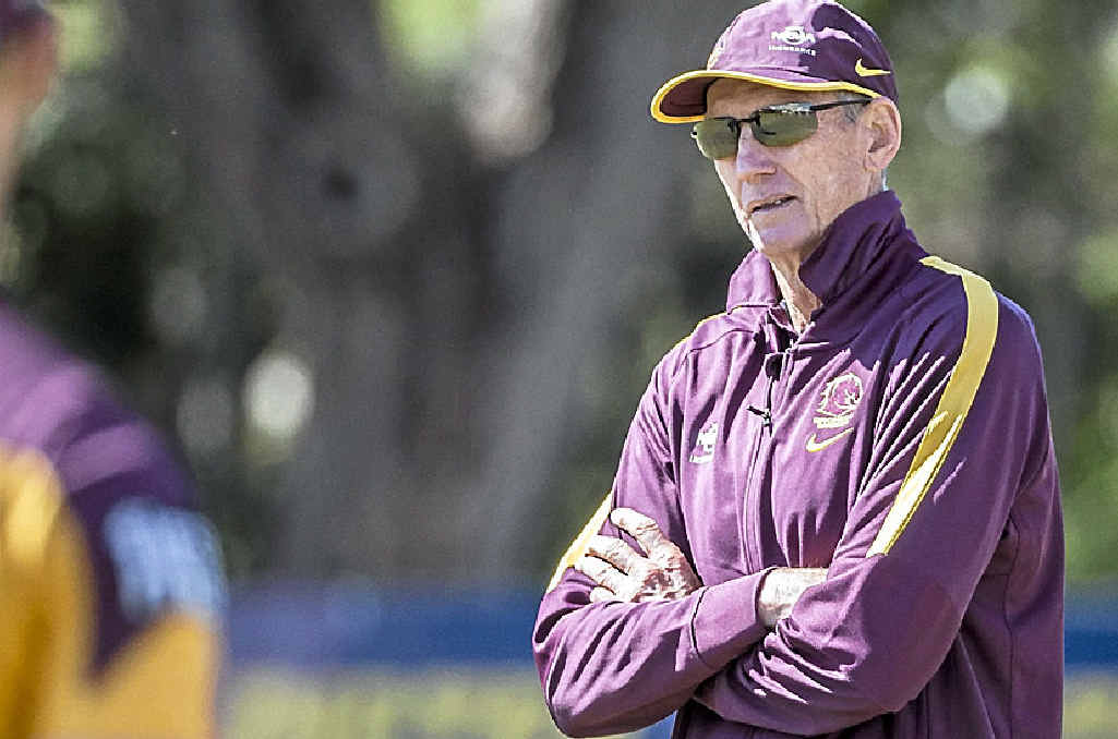 NO COUNTRY FOR OLD MEN: Veteran Broncos mentor Wayne Bennett should be allowed to help coach whatever country he wants, but one of his former players, Wally Lewis (inset), doesn’t agree. NO COUNTRY FOR OLD MEN: Veteran Broncos mentor Wayne Bennett should be allowed to help coach whatever country he wants, but one of his former players, Wally Lewis (inset), doesn’t agree.