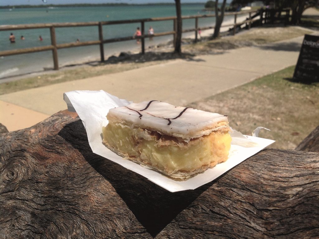 Vanilla slice from Woodys at Golden BeachPhoto Erle Levey / Sunshine Coast Daily Vanilla slice from Woodys at Golden BeachPhoto Erle Levey / Sunshine Coast Daily