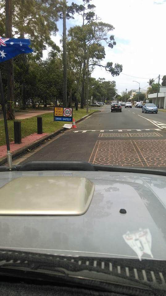 EPIC FAIL: A photo taken by a Hervey Bay driver showing a 100km/hour sign in a 50km zone is going viral. EPIC FAIL: A photo taken by a Hervey Bay driver showing a 100km/hour sign in a 50km zone is going viral.