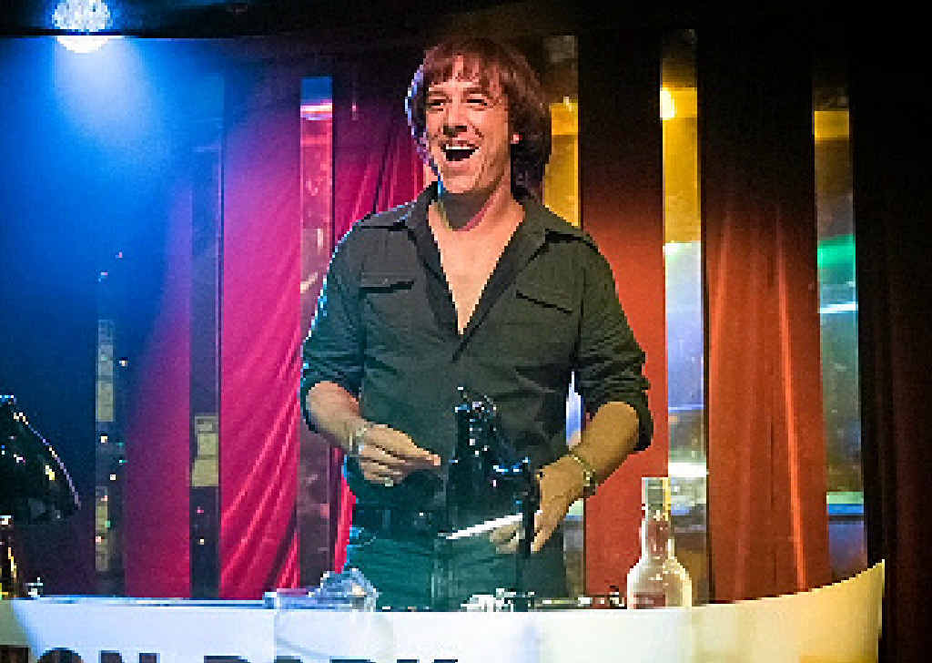Sam Johnson as Molly Meldrum in a scene from Molly. Sam Johnson as Molly Meldrum in a scene from Molly.