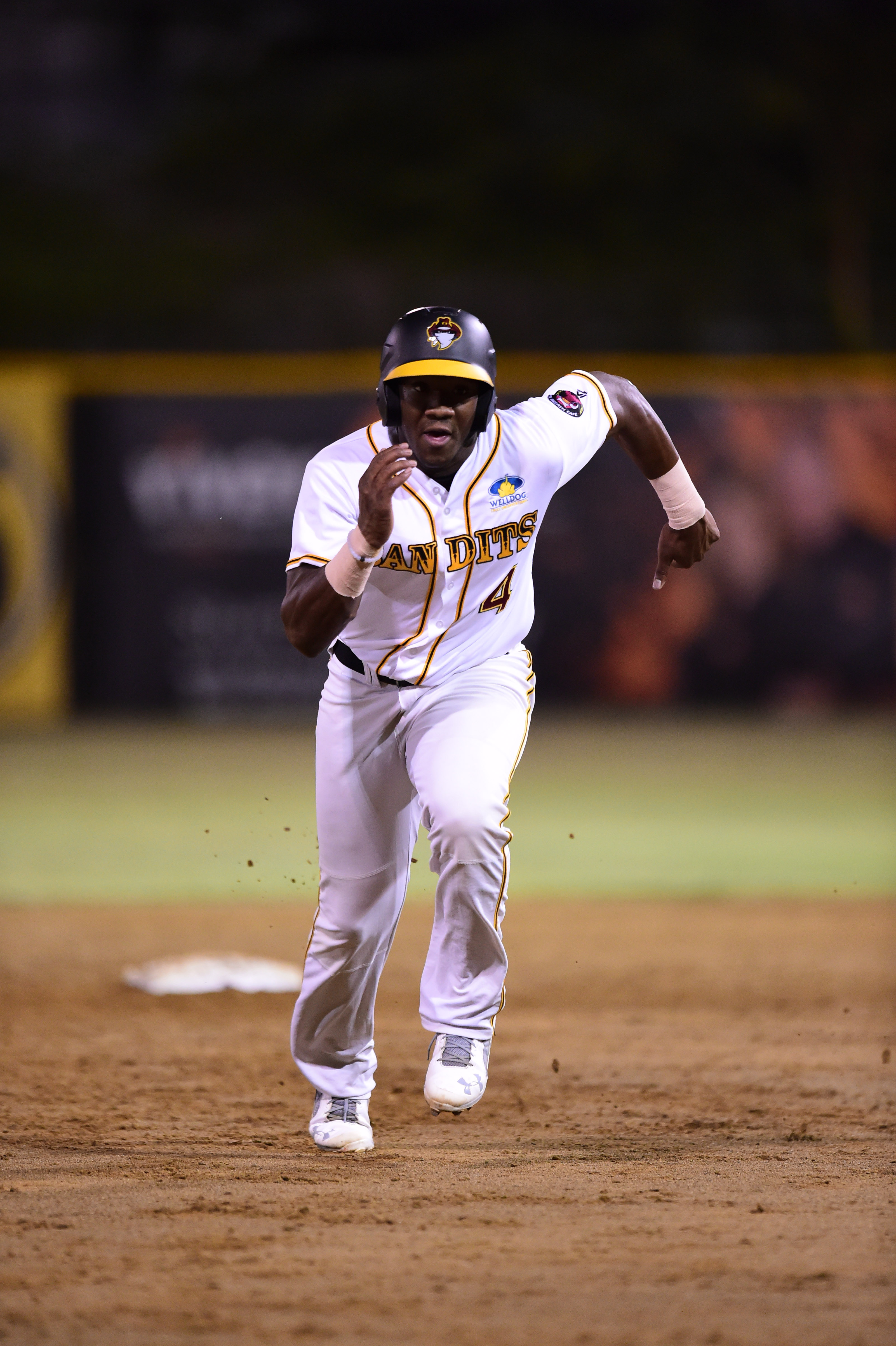 MOVING UP IN A HURRY: Bandits coach David Nilsson believes outfielder Justin Williams (pictured) has the ability to play in the Major League. Picture: SMP Images. MOVING UP IN A HURRY: Bandits coach David Nilsson believes outfielder Justin Williams (pictured) has the ability to play in the Major League. Picture: SMP Images.