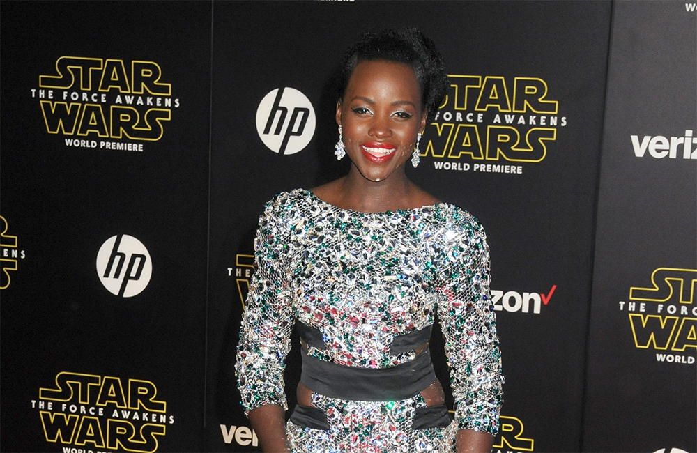 Star Wars: The Force Awakens actress Lupita Nyong'o. Star Wars: The Force Awakens actress Lupita Nyong'o.