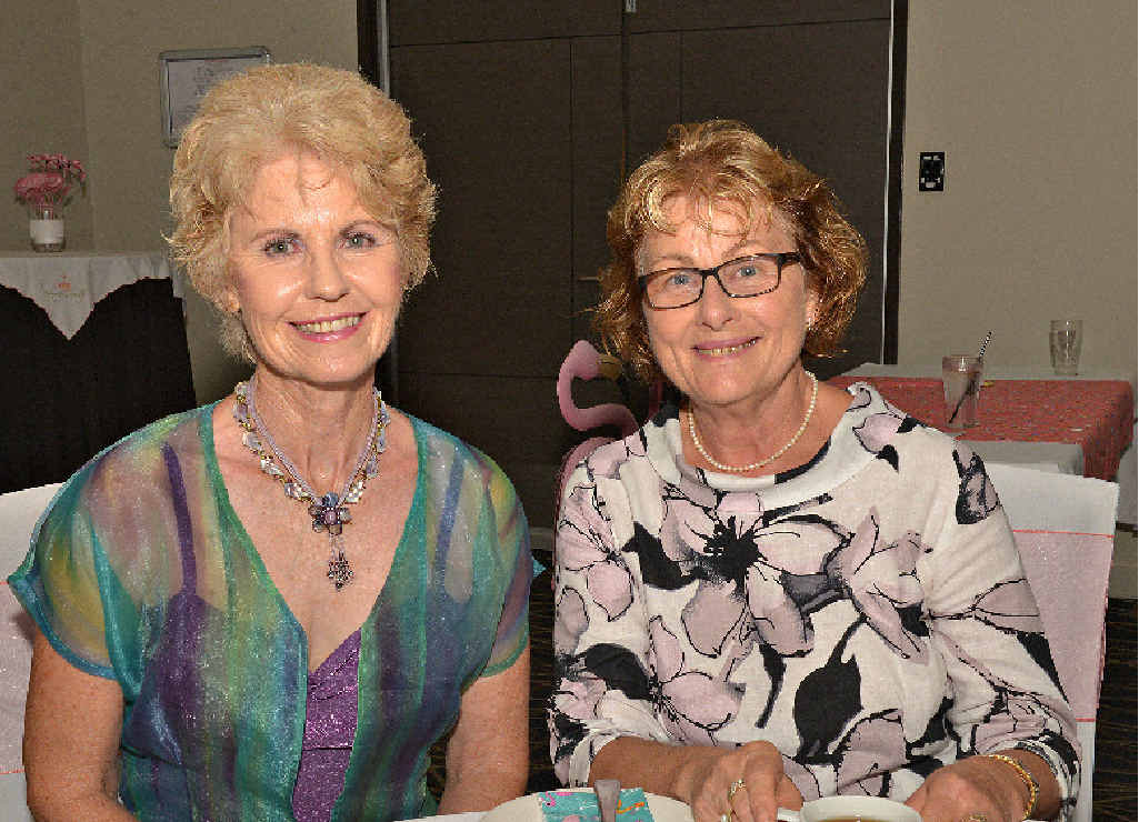 ELEGANT AFTERNOON: Denise Melville and Christine Francis enjoy a cuppa at The Waves Club High Tea for Fiona Ward. ELEGANT AFTERNOON: Denise Melville and Christine Francis enjoy a cuppa at The Waves Club High Tea for Fiona Ward.