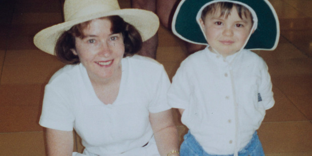 Jamie Beaton with his mother Paula in 1998. Jamie Beaton with his mother Paula in 1998.
