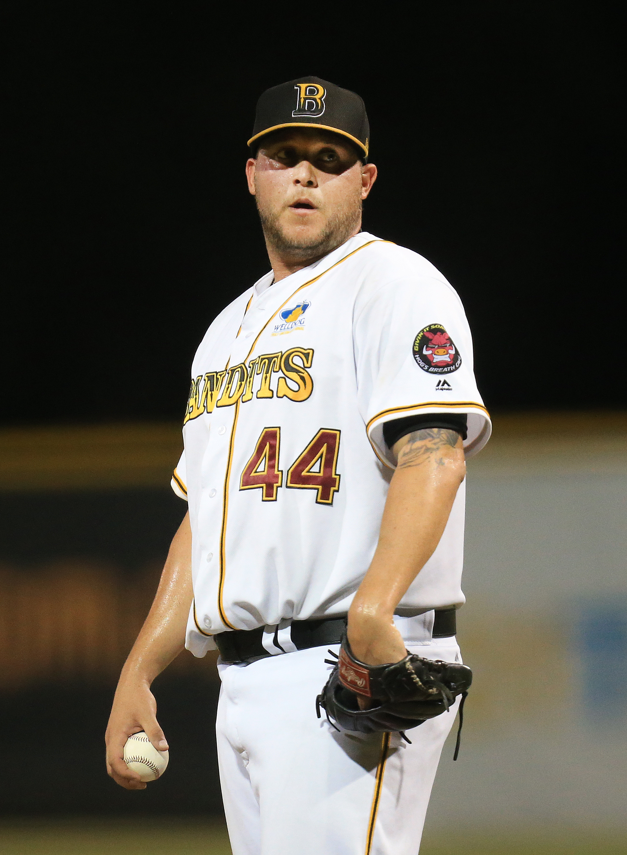 LOOKING AHEAD: Bandits closer Ryan Searle has secured a role as a starting pitcher for the Lamigo Monkeys in Taiwan this year. Picture: SMP Images. LOOKING AHEAD: Bandits closer Ryan Searle has secured a role as a starting pitcher for the Lamigo Monkeys in Taiwan this year. Picture: SMP Images.