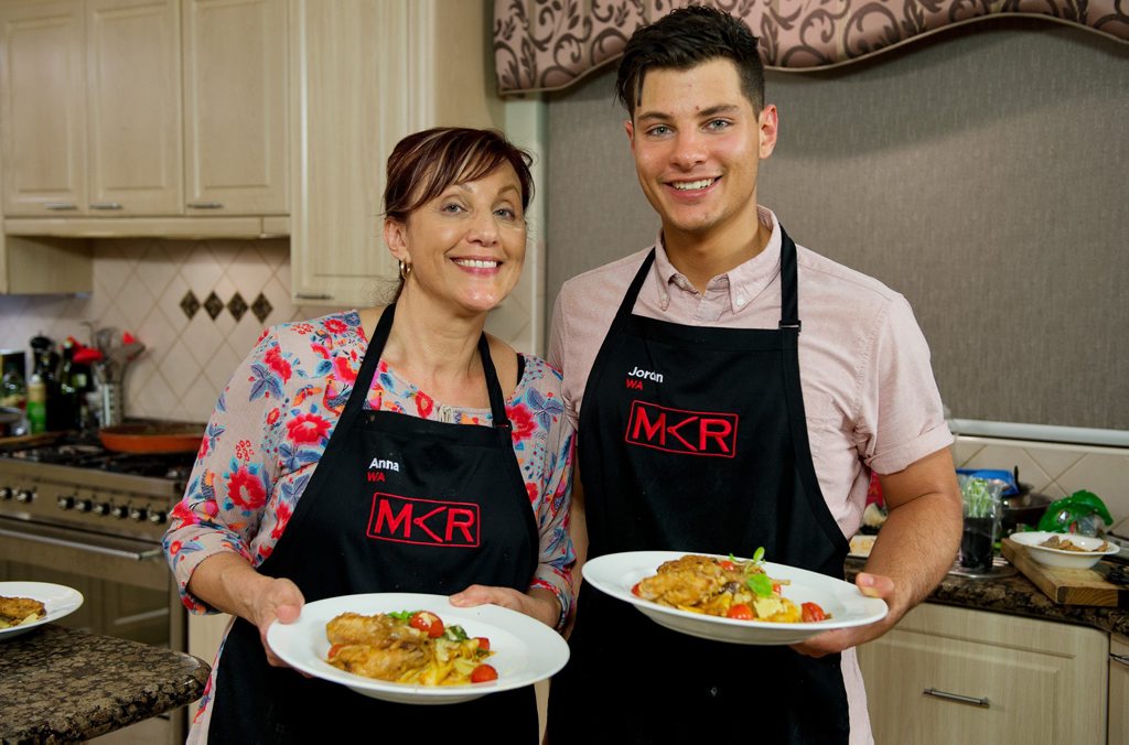 Anna and Jordan pictured as they prepare to serve their main course during their instant restaurant. Anna and Jordan pictured as they prepare to serve their main course during their instant restaurant.