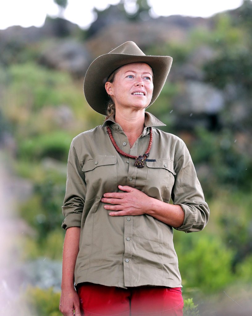 Noosa's Jo Beth Taylor pictured as she prepares to face her first solo tucker trial on the TV series I'm A Celebrity... Get Me Out of Here! Noosa's Jo Beth Taylor pictured as she prepares to face her first solo tucker trial on the TV series I'm A Celebrity... Get Me Out of Here!