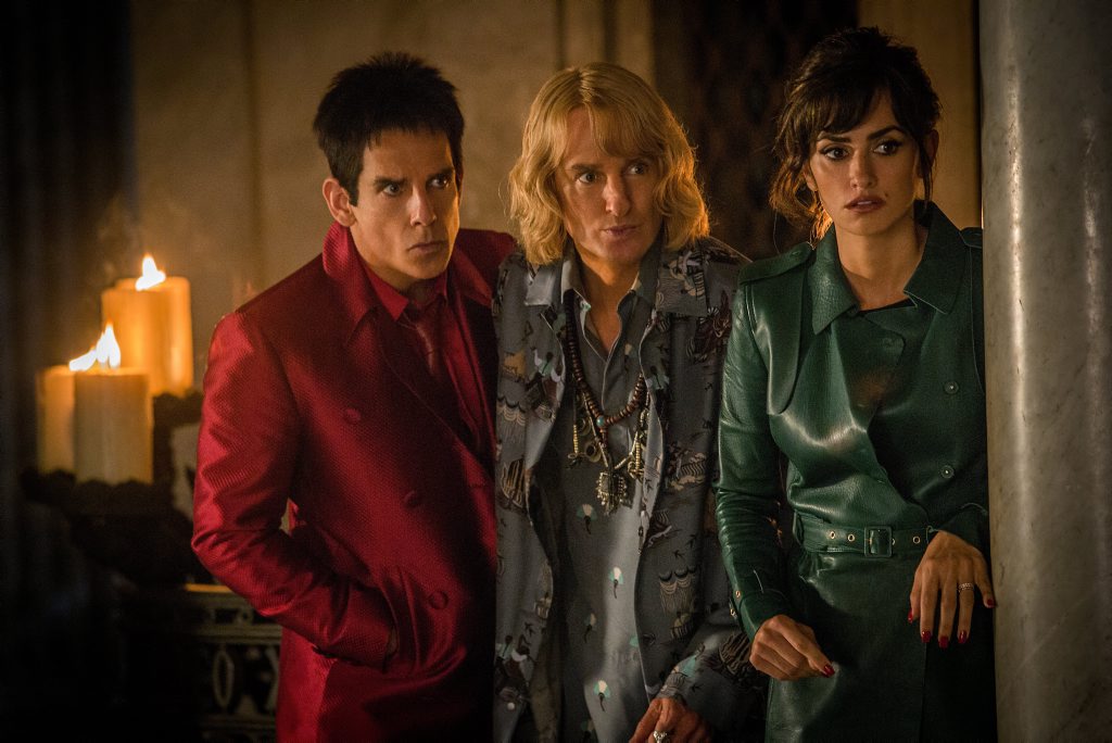 Ben Stiller, Owen Wilson and Penelope Cruz in a scene from the movie Zoolander 2. Ben Stiller, Owen Wilson and Penelope Cruz in a scene from the movie Zoolander 2.