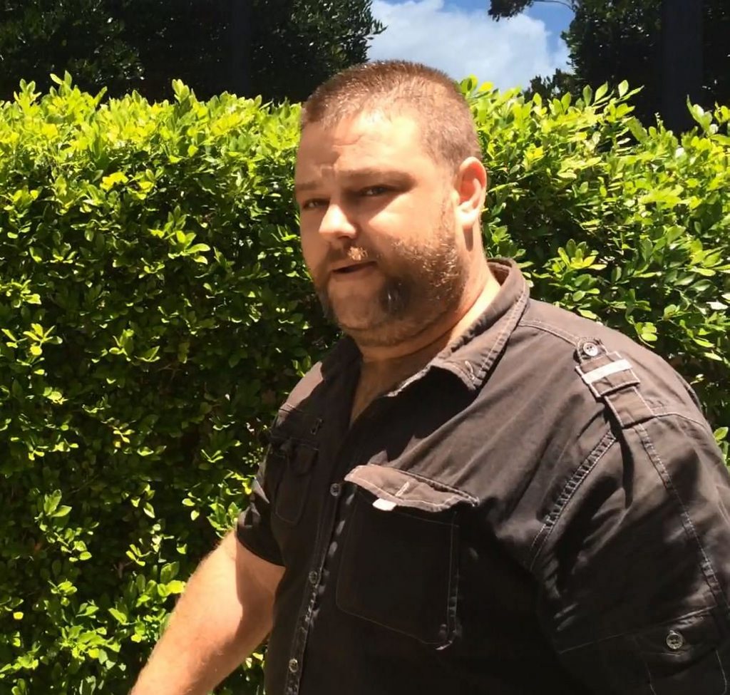 Matthew James Carnie, 37, leaves Maroochydore police station watch house after being granted bail on a charge of assault occasioning bodily harm while armed and in company. Matthew James Carnie, 37, leaves Maroochydore police station watch house after being granted bail on a charge of assault occasioning bodily harm while armed and in company.