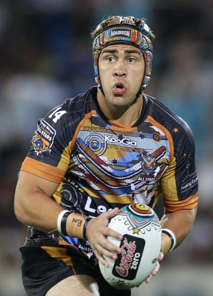True colours ... Jamie Soward in action for the Indigenous All Stars. True colours ... Jamie Soward in action for the Indigenous All Stars.