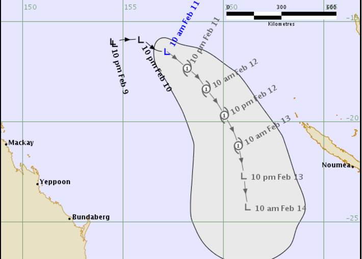Tracking map for Tropical Cyclone Tatiana. Tracking map for Tropical Cyclone Tatiana.