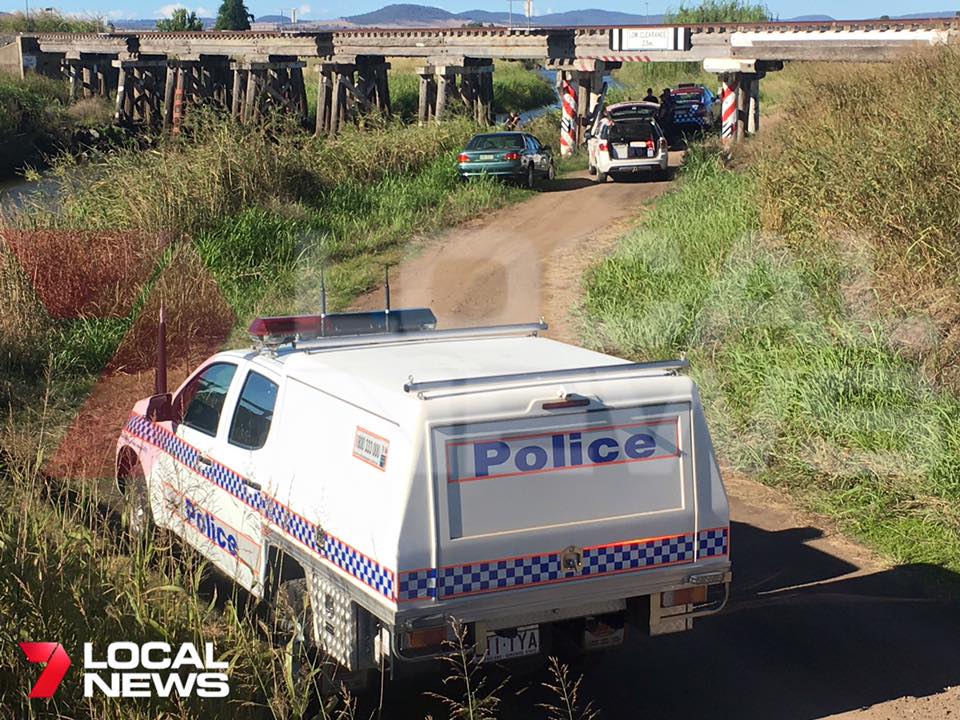 A 7 Local News Toowoomba photograph of the scene where a body was found. A 7 Local News Toowoomba photograph of the scene where a body was found.
