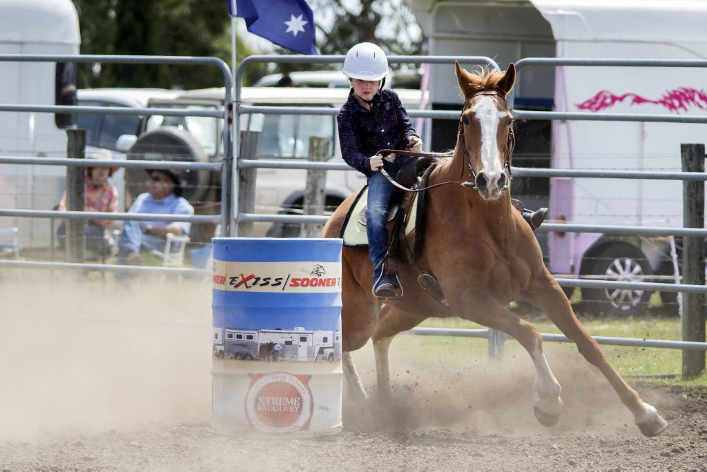 Eight-year-old Mia Beauchamp is ready to prove herself in America for the 2016 National Barrel Racing Association Youth World Finals. Photo: Contributed Eight-year-old Mia Beauchamp is ready to prove herself in America for the 2016 National Barrel Racing Association Youth World Finals. Photo: Contributed