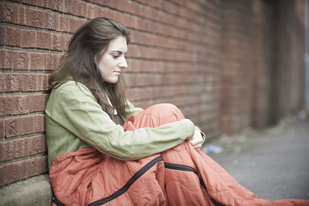 A report has found that 52% of young homeless people feel they can't return home. A report has found that 52% of young homeless people feel they can't return home.
