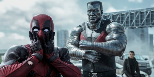 A scene from the movie Deadpool. A scene from the movie Deadpool.