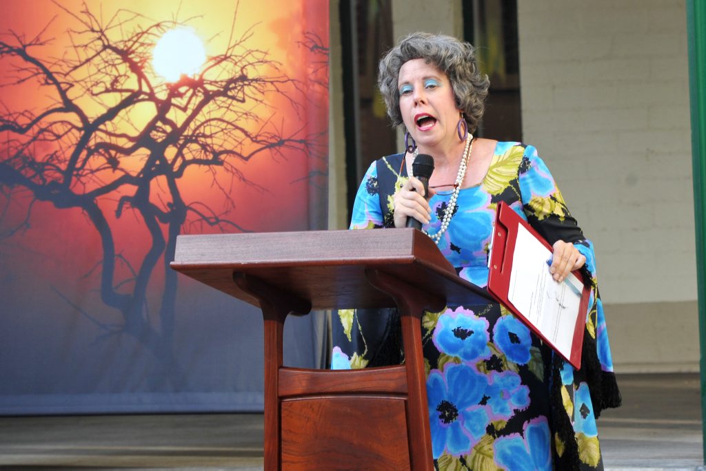 MC was Daphne at the opening of Plunge, Art and Culture festival held at the Grafton Regional Gallery in Fitzroy St, Grafton. Photo: Leigh Jensen / Daily Examiner March 26, 2015 MC was Daphne at the opening of Plunge, Art and Culture festival held at the Grafton Regional Gallery in Fitzroy St, Grafton. Photo: Leigh Jensen / Daily Examiner March 26, 2015