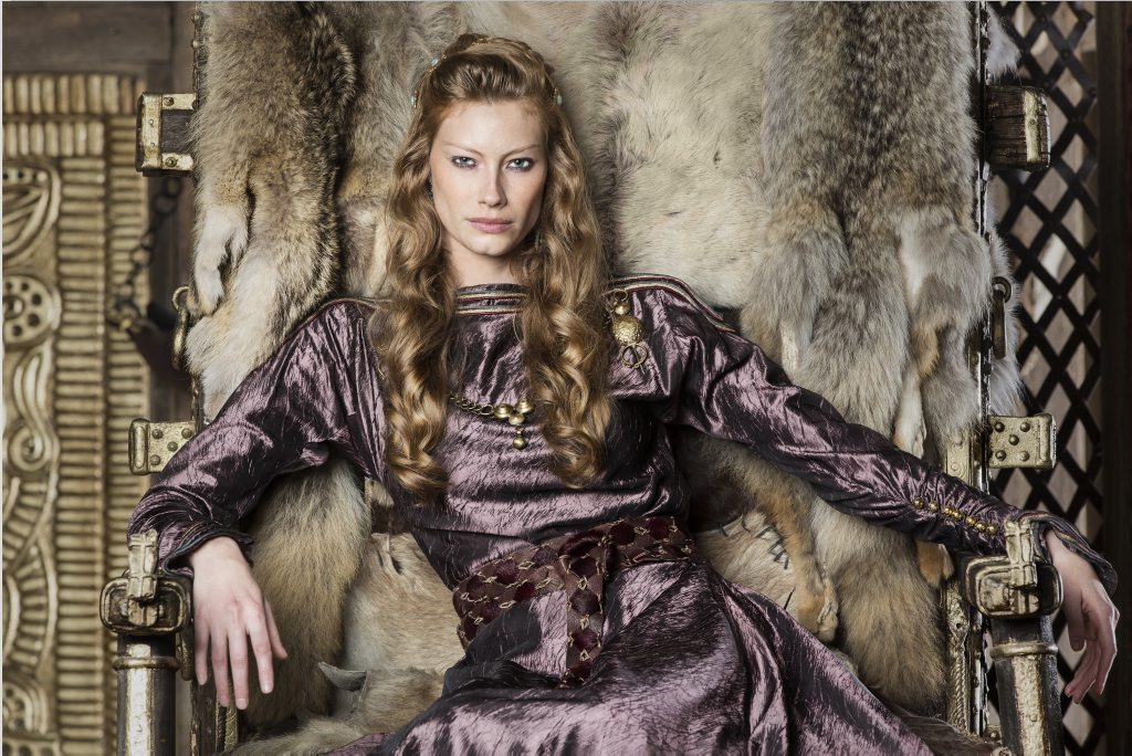 Alyssa Sutherland stars in the TV series Vikings. Alyssa Sutherland stars in the TV series Vikings.