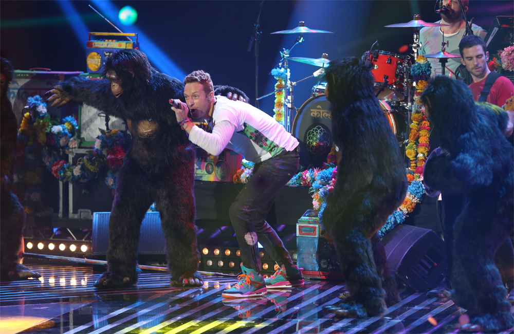 Coldplay took out the Godlike Genius prize at last night's NME Awards in London. Coldplay took out the Godlike Genius prize at last night's NME Awards in London.