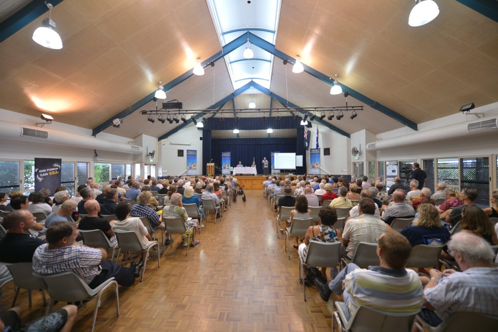 The Kawana Community Hall was alive for a forum on Sharia Law and Political Islam in 2013. The Kawana Community Hall was alive for a forum on Sharia Law and Political Islam in 2013.