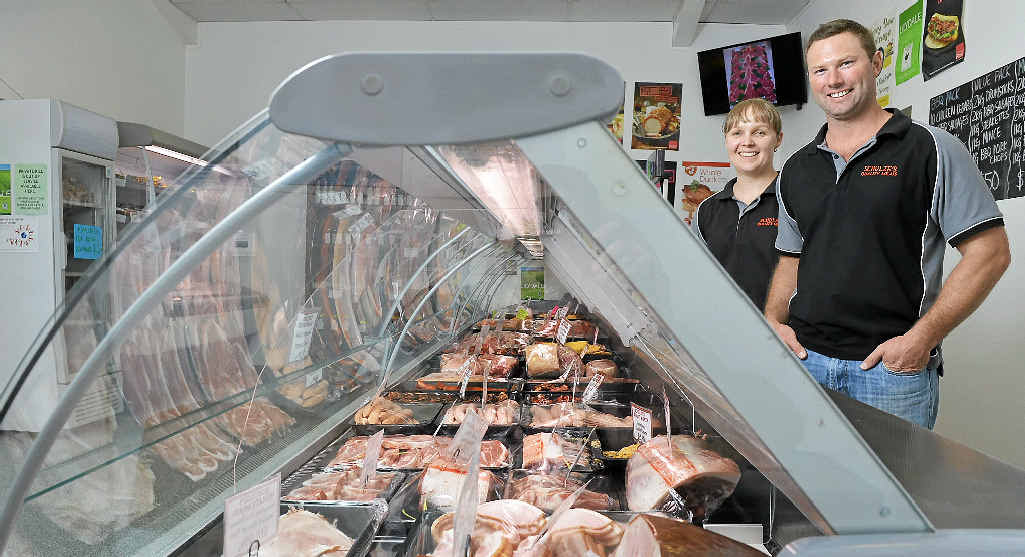 ABOVE: Jordan and Maree Schulze opened Schulze’s Quality Meats in Rosewood. RIGHT: Senior butcher Greg Muckert. ABOVE: Jordan and Maree Schulze opened Schulze’s Quality Meats in Rosewood. RIGHT: Senior butcher Greg Muckert.