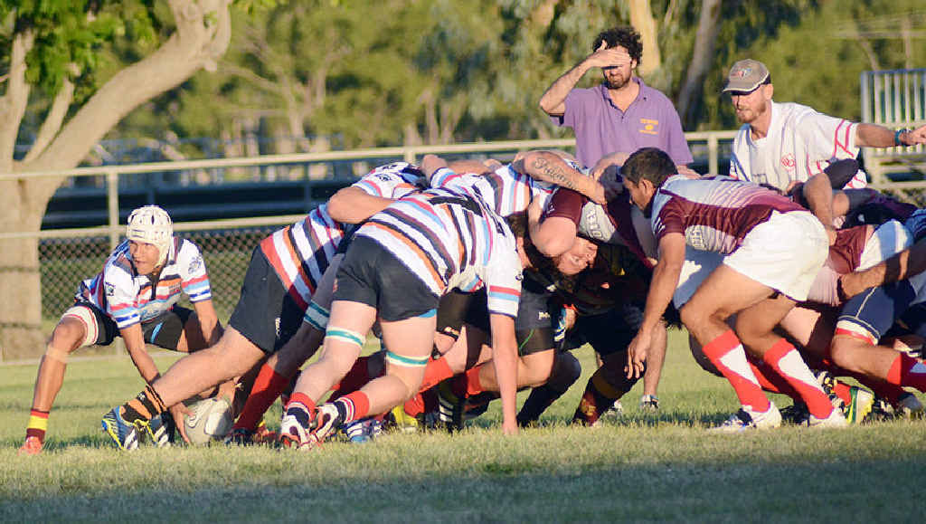 ON THE MOVE: Bushwackers scrum half Andre Joubert fires the ball out the back of the pack. ON THE MOVE: Bushwackers scrum half Andre Joubert fires the ball out the back of the pack.