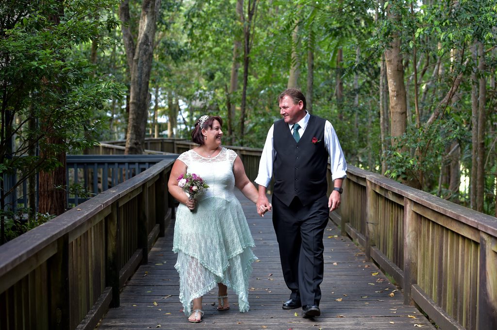 Belinda and Michael Stanton shocked family and friends with a surprise wedding on Valentine's day. Photo: Warren Lynam / Sunshine Coast Daily Belinda and Michael Stanton shocked family and friends with a surprise wedding on Valentine's day. Photo: Warren Lynam / Sunshine Coast Daily