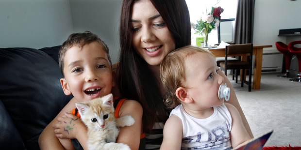 Kim Haugh gave birth to Jeziah (left) on the day of the quake and Levi exactly four years later.
Kim Haugh gave birth to Jeziah (left) on the day of the quake and Levi exactly four years later.