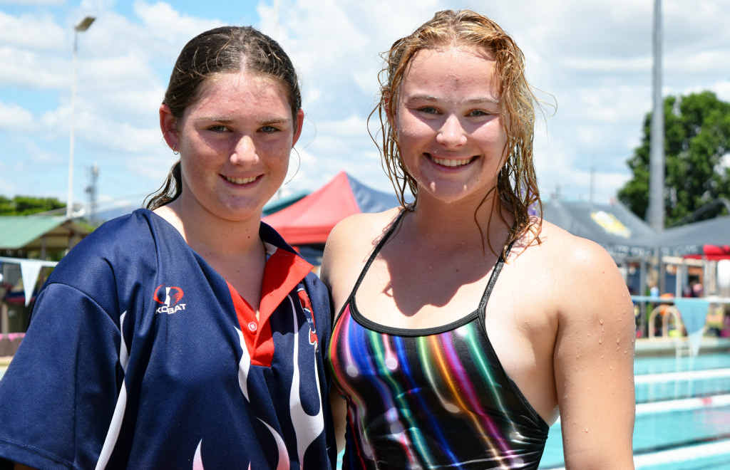 SWIMMER SISTERS: Kiralea and Sharna Wilson’s skills shone. SWIMMER SISTERS: Kiralea and Sharna Wilson’s skills shone.