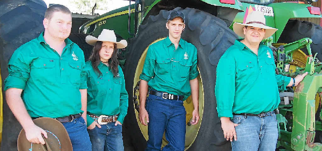 HELPING HAND: Glencore scholarship winners Ronald Hain, Samantha Walker, Jordan Linsket and Sam Smith (Absent: Jessica Stickley). HELPING HAND: Glencore scholarship winners Ronald Hain, Samantha Walker, Jordan Linsket and Sam Smith (Absent: Jessica Stickley).