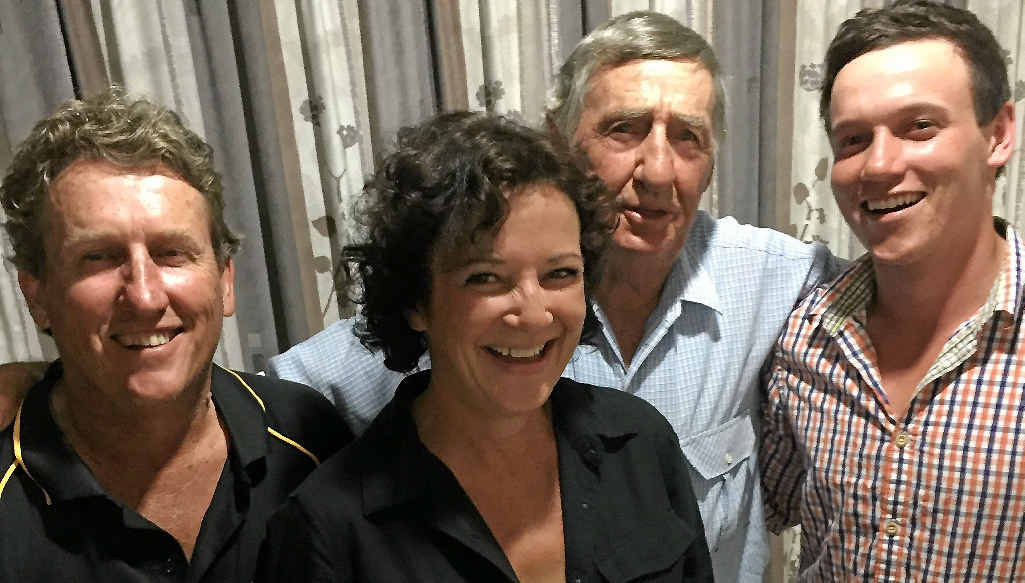 COUNCIL BID: Samantha Faint, her husband Ross, father-in-law Bill and son Mitch. COUNCIL BID: Samantha Faint, her husband Ross, father-in-law Bill and son Mitch.