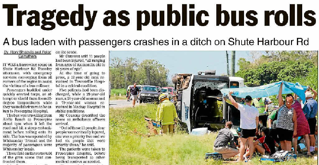 AT THE SCENE: Last week’s Whitsunday Times. AT THE SCENE: Last week’s Whitsunday Times.