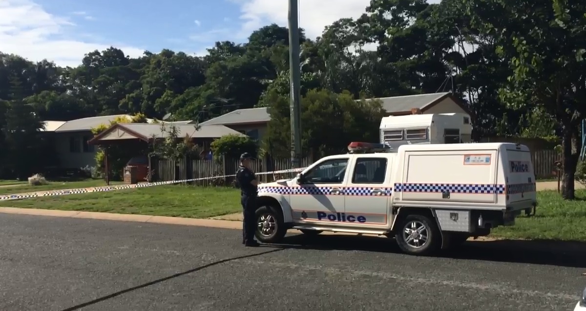 Police on scene at Harrington St in North Mackay. Police on scene at Harrington St in North Mackay.