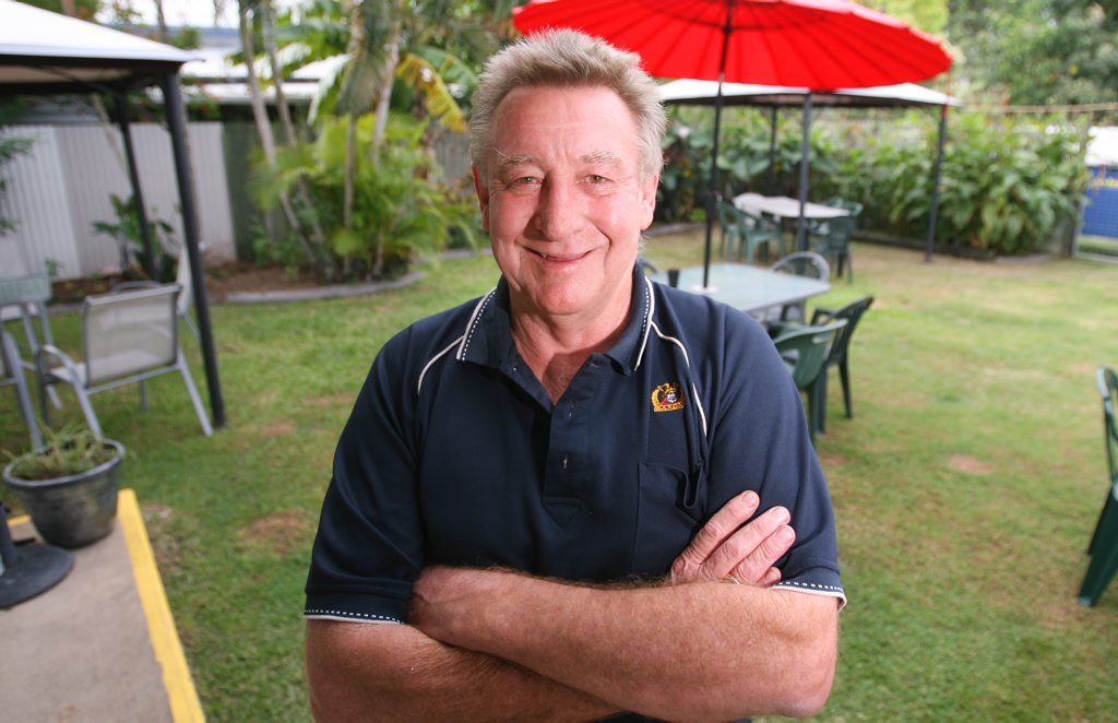 Globe Hotel publican Mick Kenny in the beer garden that has been a concern to some nearby residents. Photo: Chris Ison / The Morning Bulletin Globe Hotel publican Mick Kenny in the beer garden that has been a concern to some nearby residents. Photo: Chris Ison / The Morning Bulletin