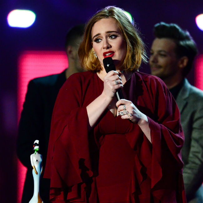Adele took home four awards at the Brit Awards in London on Wednesday and broke down in tears while accepting the Global Success Award. Adele took home four awards at the Brit Awards in London on Wednesday and broke down in tears while accepting the Global Success Award.