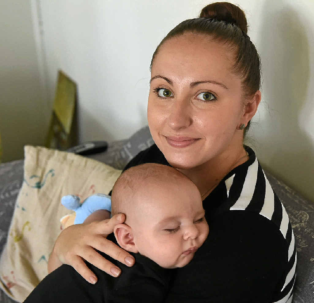 STRONG SON: Jemmah Wyld with her son Noah who is now recovering. STRONG SON: Jemmah Wyld with her son Noah who is now recovering.