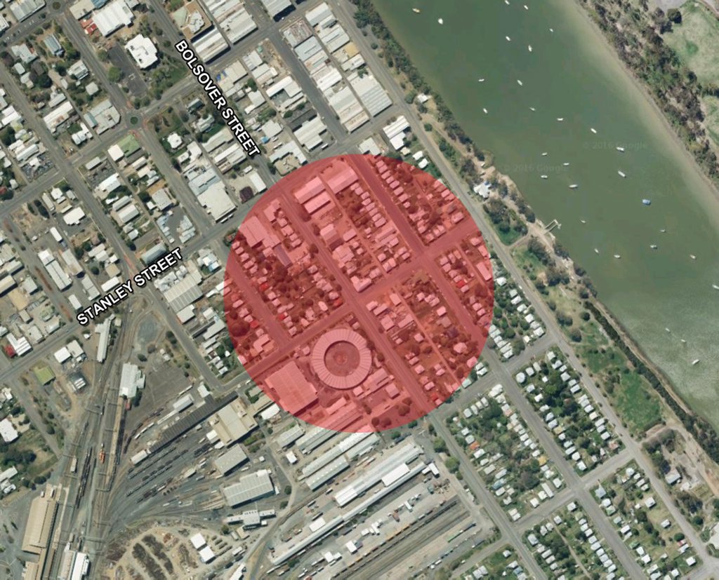 200M ZONE from Globe Hotel. Photo Contributed 200M ZONE from Globe Hotel. Photo Contributed
