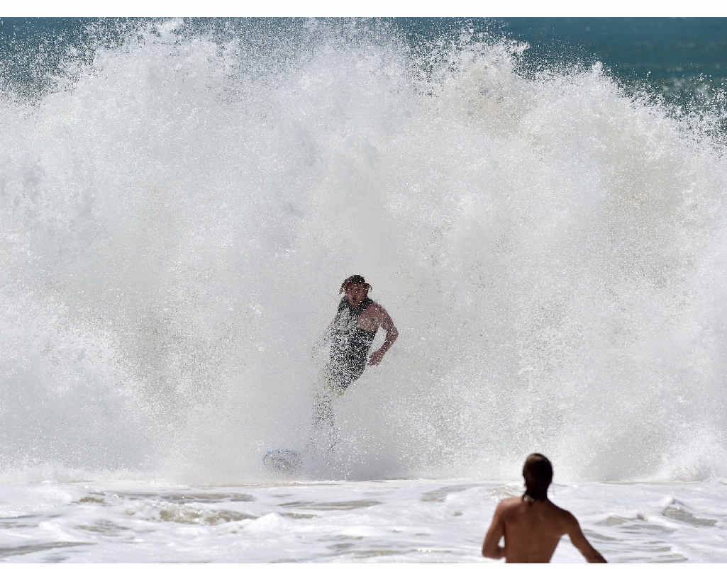 Whitewater galore at Mooloolaba. Whitewater galore at Mooloolaba.