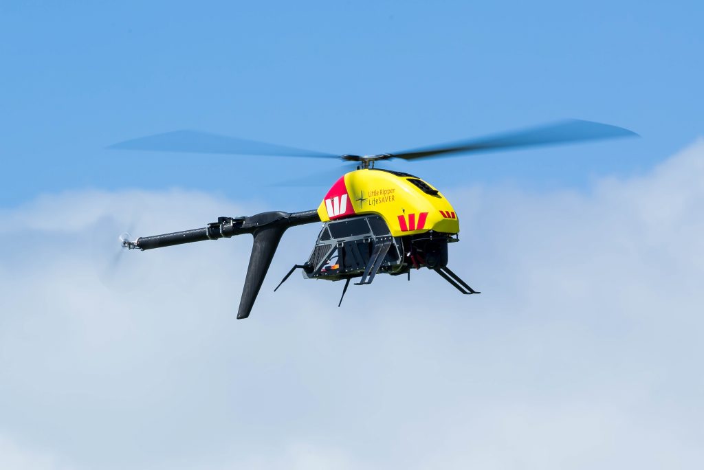 New South Wales Premier Mike Baird has announced the launch of the Little Ripper unammed shark spotting drone for NSW beaches, to be used by lifesavers. New South Wales Premier Mike Baird has announced the launch of the Little Ripper unammed shark spotting drone for NSW beaches, to be used by lifesavers.